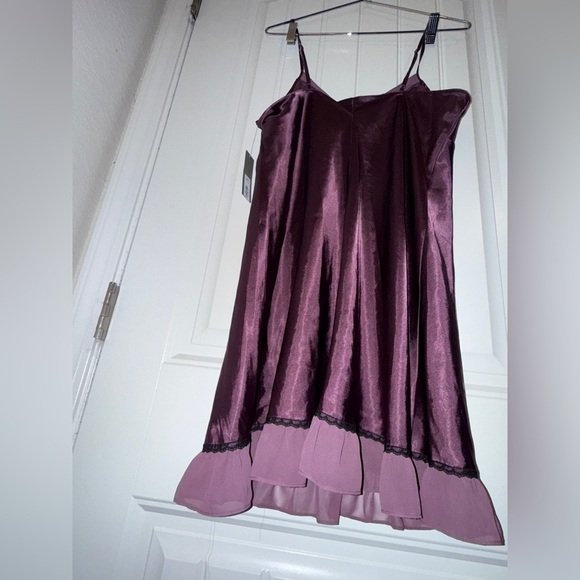 Apt. 9 Deep Purple Satin Chemise - Picture 8 of 11